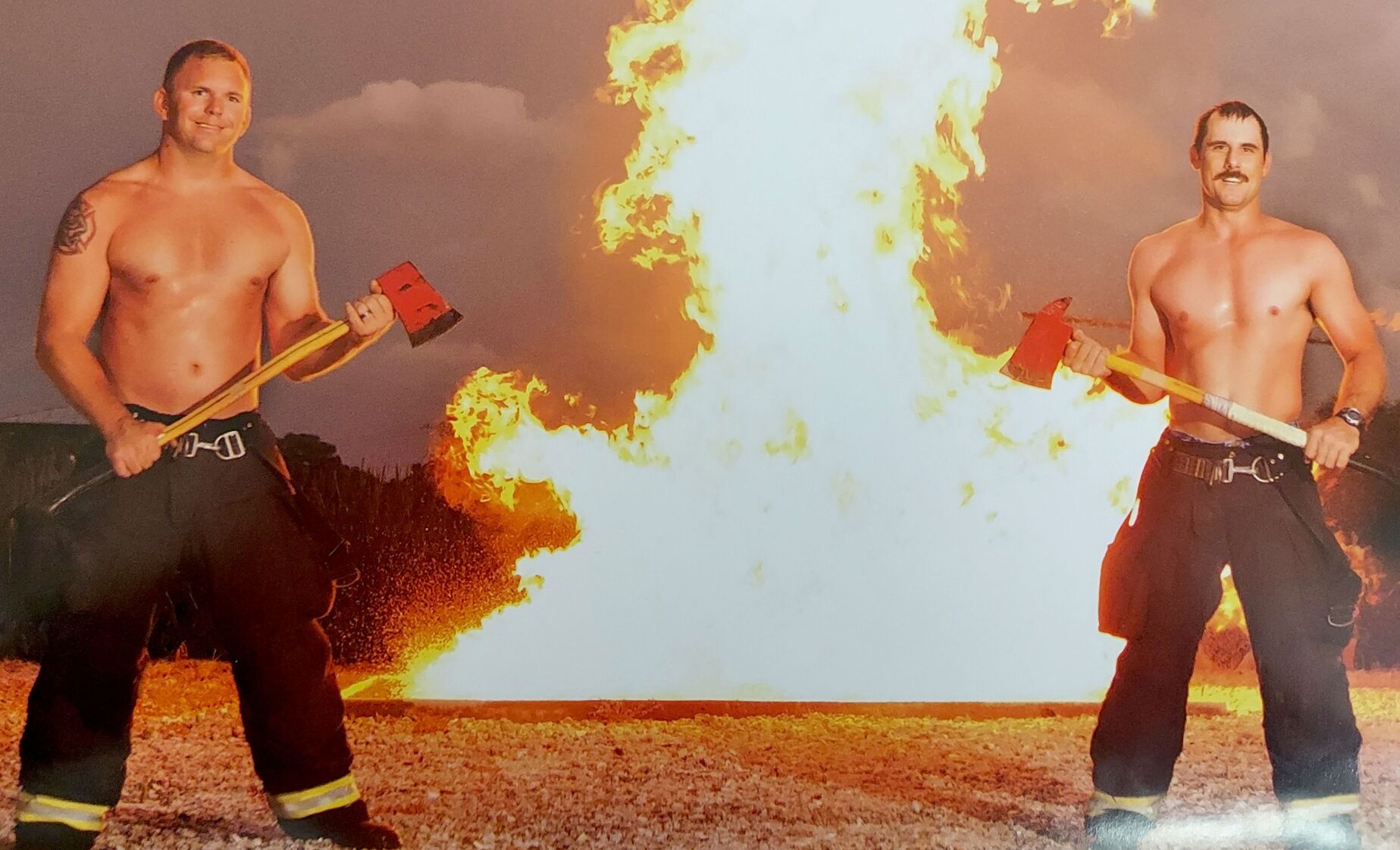Lt.Brent Florea and firefighter Jason Hirschy